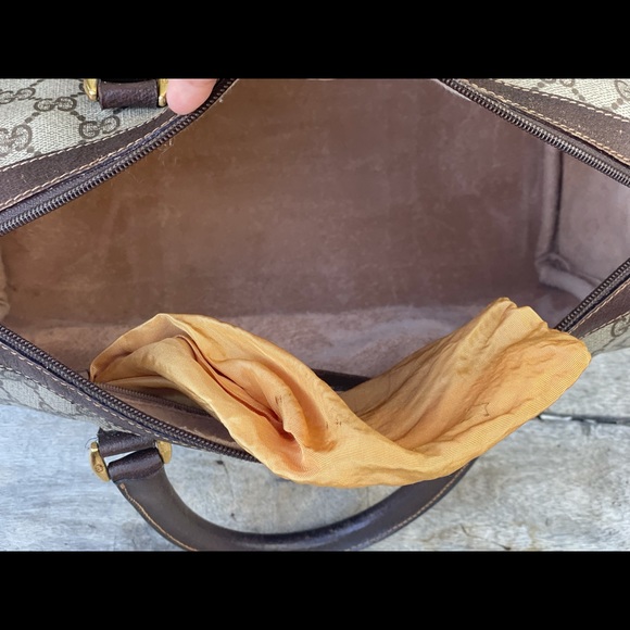 Authentic Gucci Vintage Boston Bag Sherry Line - Picture 10 of 13